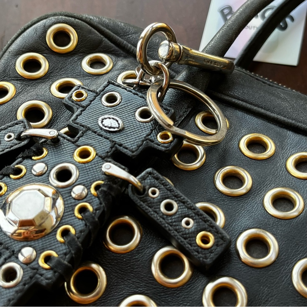 Prada: Grommet Robot Keychain With Lock & Key Tot… - image 7